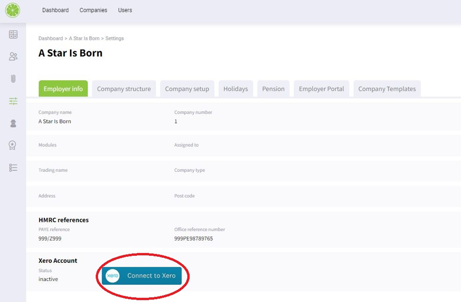 Connecting Freshpay to Xero