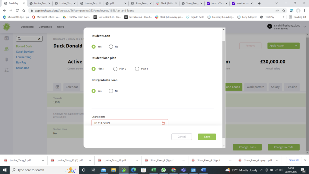 Adding Loan
