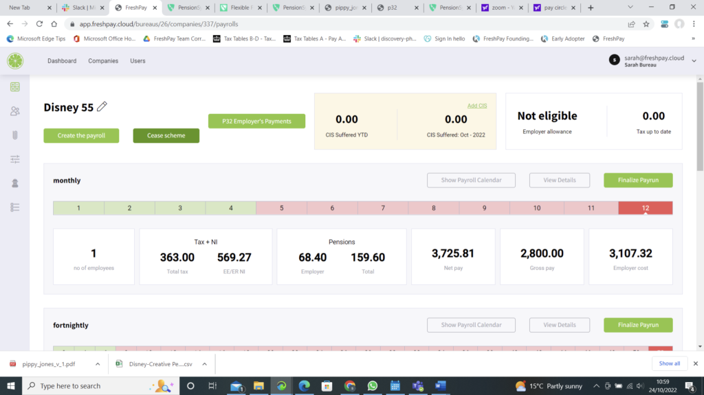 Showing the cease scheme button