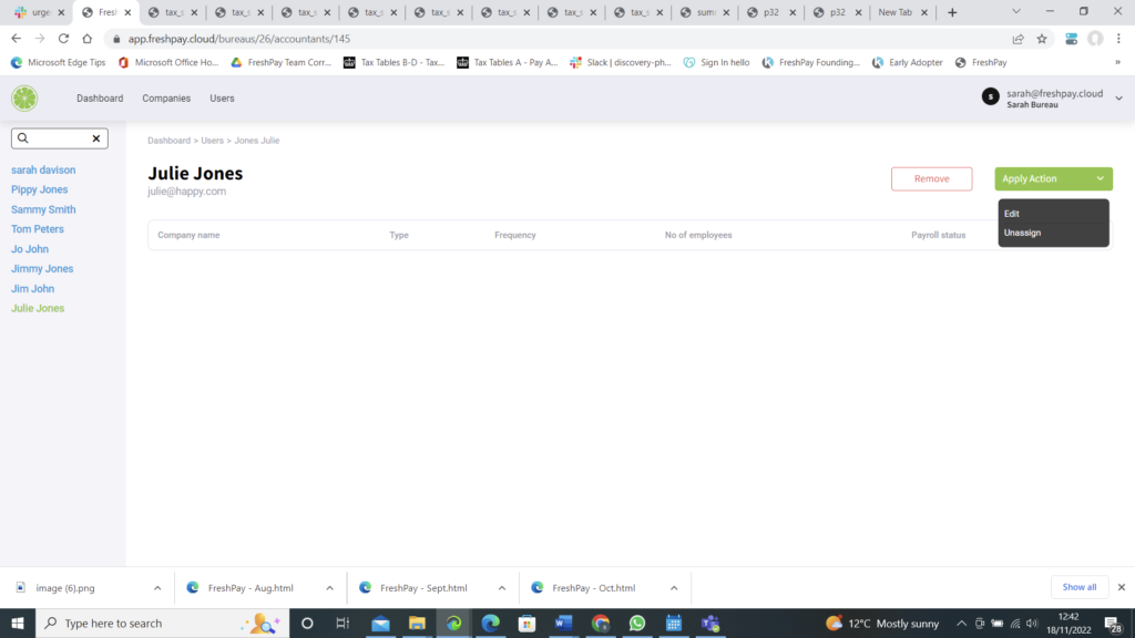 Shows How to edit/remove a use