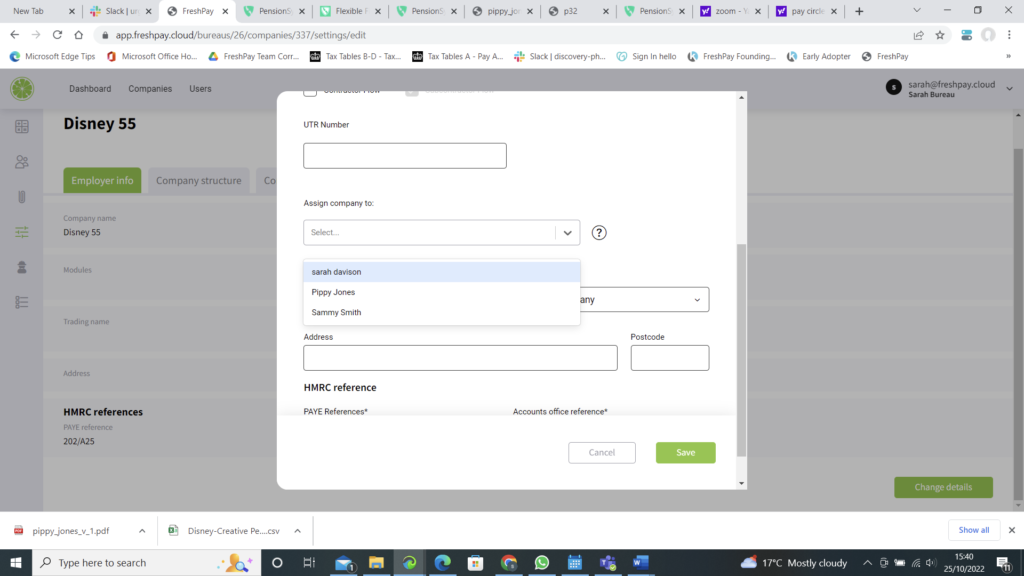 Shows How to save user